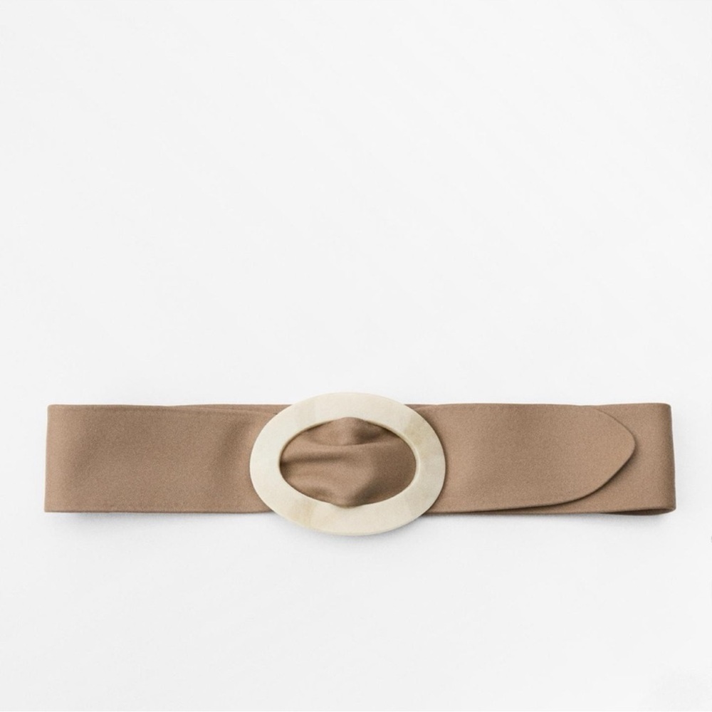 ZARA ACETATE LEATHER BELT